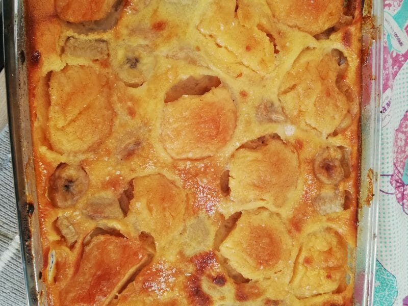Cliquez pour zoomer ! Flognarde aux pommes (clafoutis aux pommes) Thermomix par elfi83