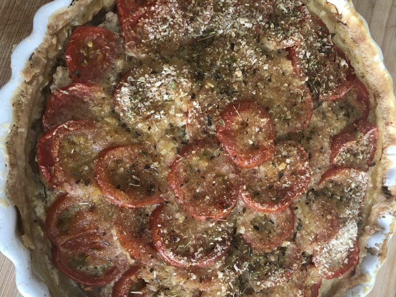 Cliquez pour zoomer ! Tarte salée façon tomates farcies Thermomix par monette