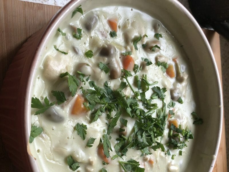 Cliquez pour zoomer ! Blanquette de dinde au bleu d’auvergne Thermomix par monette
