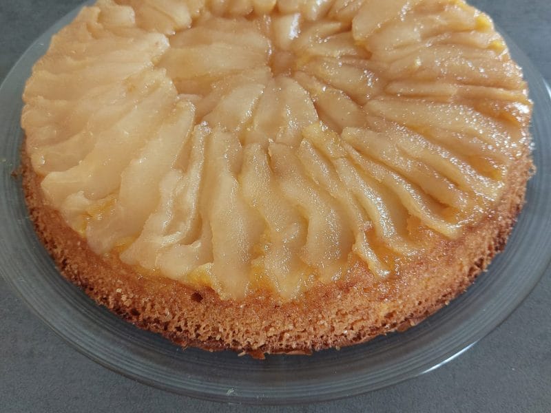 Cliquez pour zoomer ! Gâteau renversé aux poires Thermomix par mariejokerneur