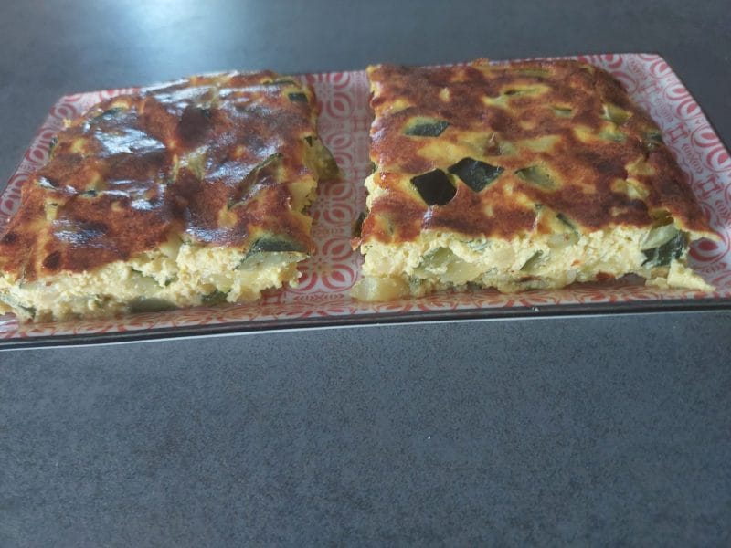 Cliquez pour zoomer ! Tortilla de courgettes Thermomix par mariejokerneur