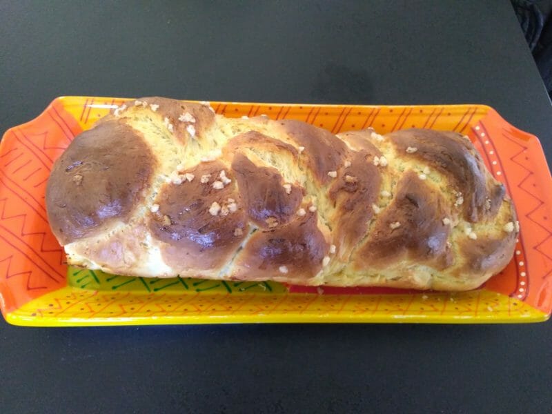 Cliquez pour zoomer ! Brioche tressée à la mie filante Thermomix par ludo
