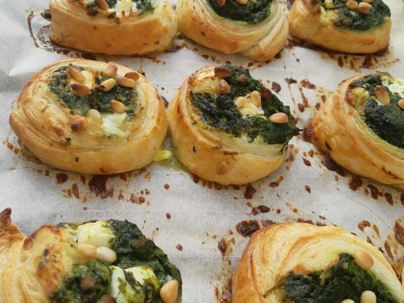 Cliquez pour zoomer ! Spirales feuilletées épinards et feta Thermomix par karine79160