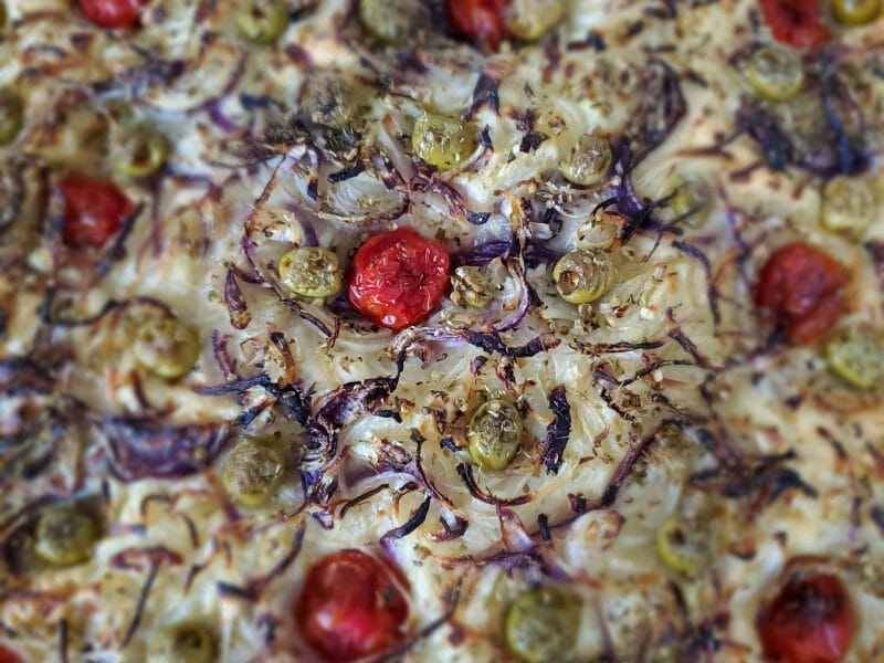 Cliquez pour zoomer ! Focaccia aux oignons Thermomix par karine79160