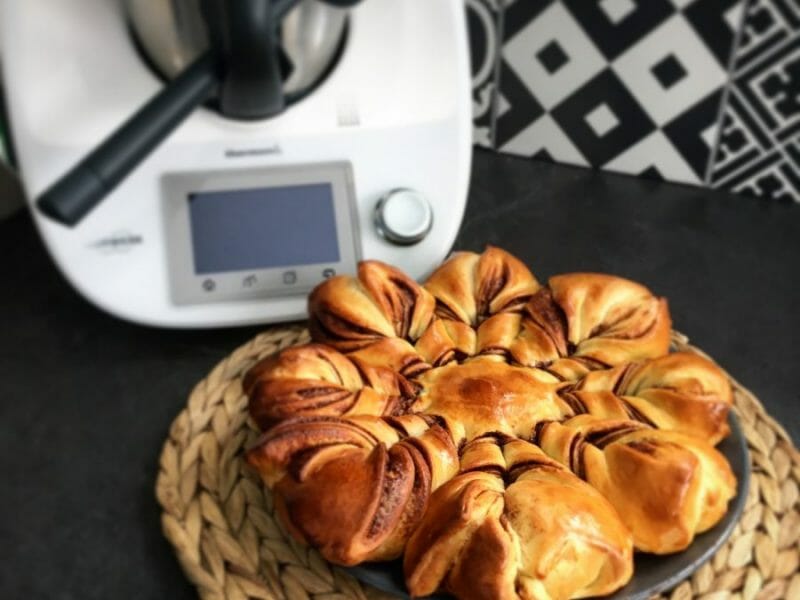 Cliquez pour zoomer ! Brioche étoilée au Nutella Thermomix par Ophelie68