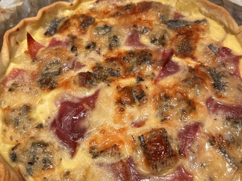Cliquez pour zoomer ! Tarte gorgonzola et jambon de Parme Thermomix par stephanie_301