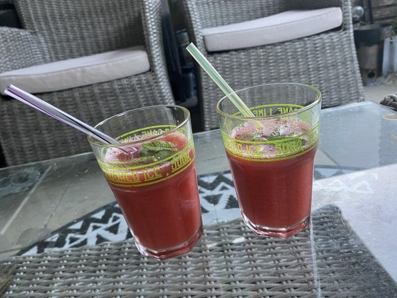 Cliquez pour zoomer ! Mojito fraise Thermomix par stephanie_301