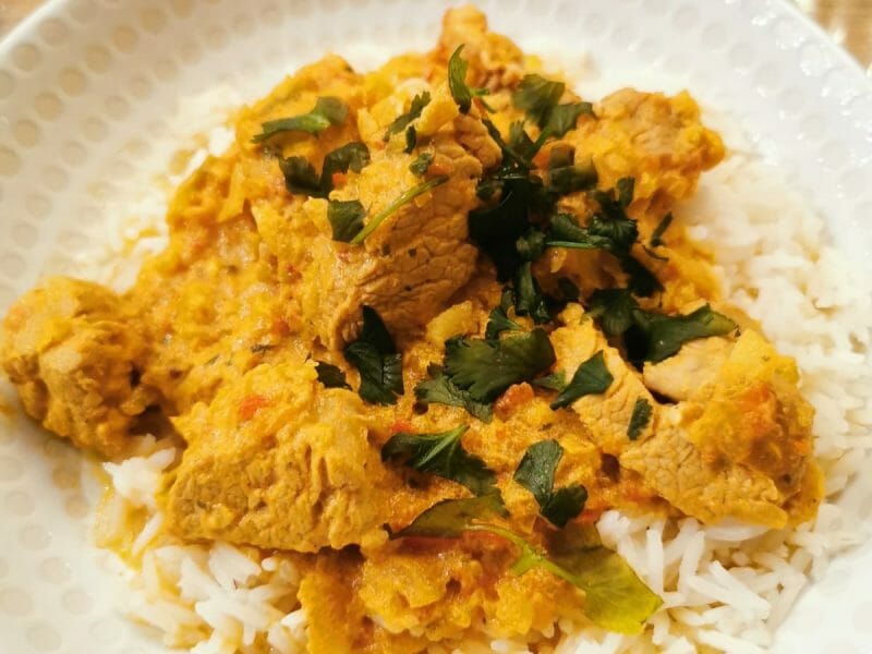 Cliquez pour zoomer ! Sauté de porc au curry Thermomix par stephanie_301