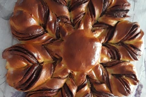 Cliquez pour zoomer ! Brioche étoilée au Nutella Thermomix par sev41