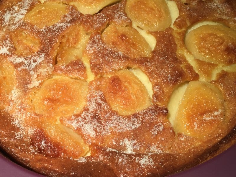Cliquez pour zoomer ! Flognarde aux pommes (clafoutis aux pommes) Thermomix par ludieai