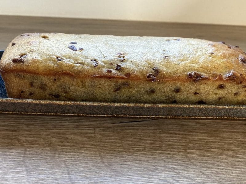 Cliquez pour zoomer ! Cake banane et pépites de chocolat Thermomix par Marionnette ☀️