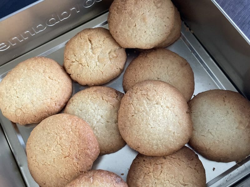 Cliquez pour zoomer ! Cookies à la noix de coco et pépites de chocolat Thermomix par Marie