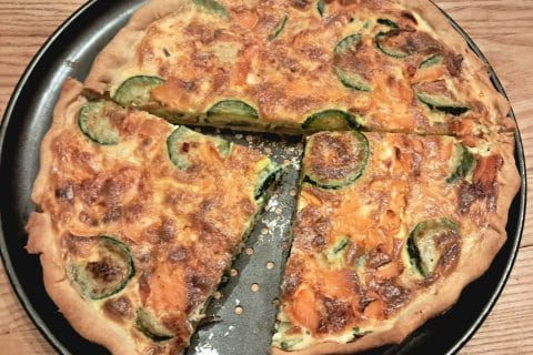 Cliquez pour zoomer ! Quiche saumon et courgettes Thermomix par Bartokjul