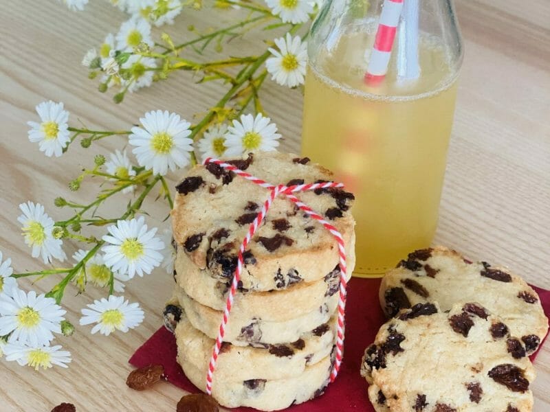 Cliquez pour zoomer ! Sablés aux raisins secs et au rhum Thermomix par Chriscuisine