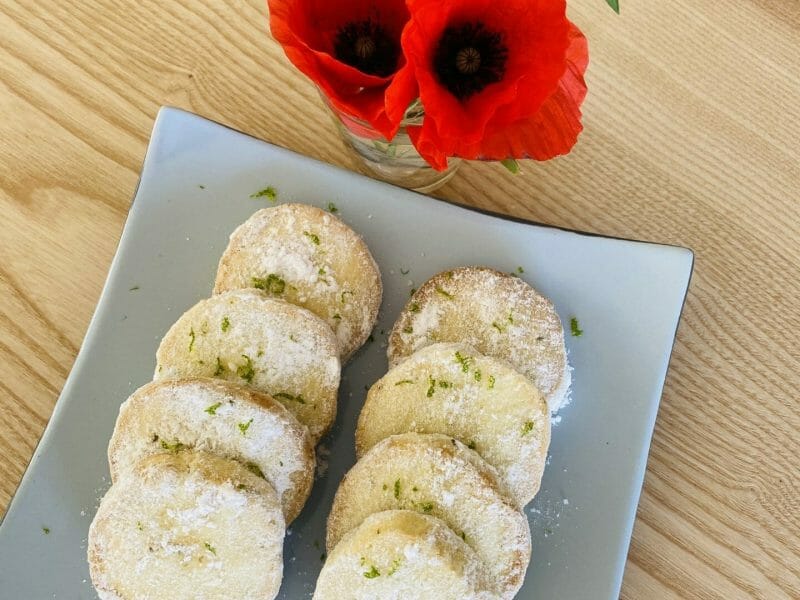 Cliquez pour zoomer ! Biscuits fondants au citron vert Thermomix par Chriscuisine