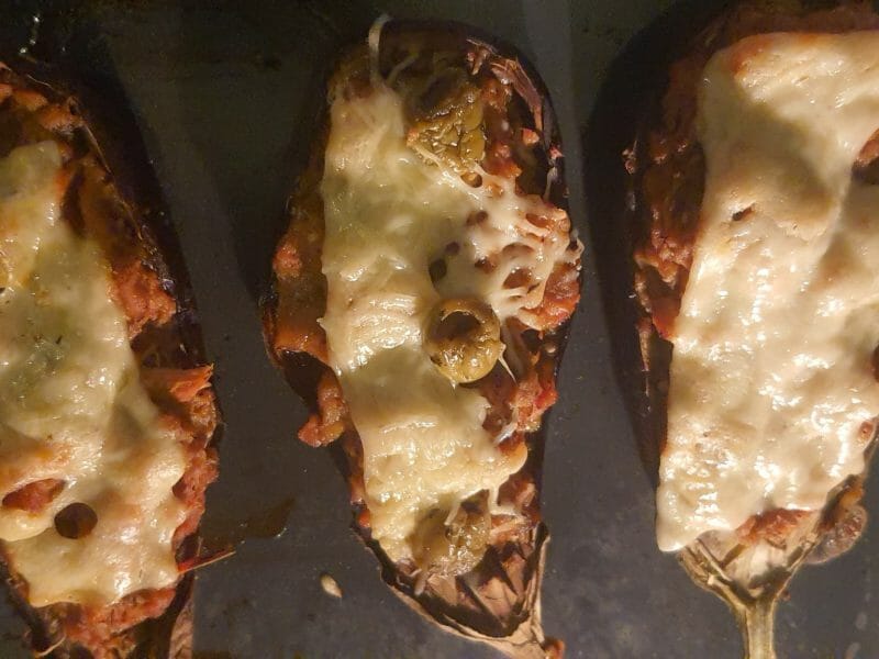 Cliquez pour zoomer ! Aubergines farcies au thon Thermomix par imane2b
