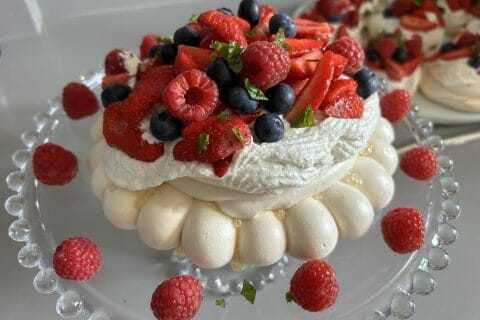 Cliquez pour zoomer ! Mini pavlova aux fraises Thermomix par andoux