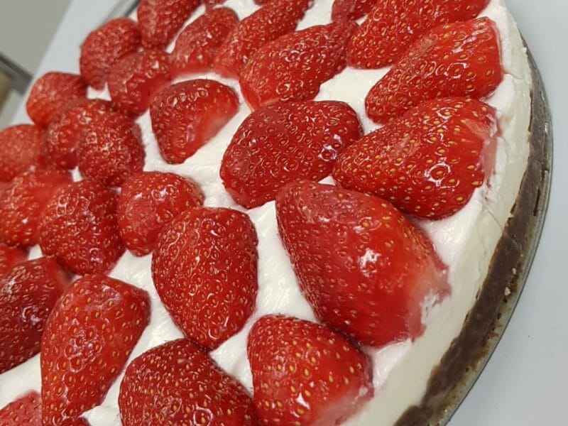 Cliquez pour zoomer ! Tarte aux fraises sans cuisson Thermomix par manon_76100