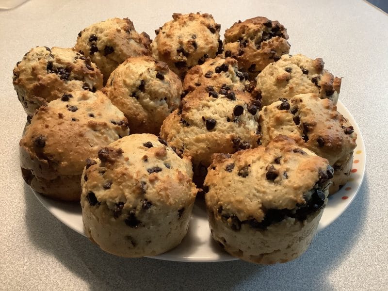 Cliquez pour zoomer ! Muffins au son d’avoine et aux pépites de chocolat Thermomix par sylvietc