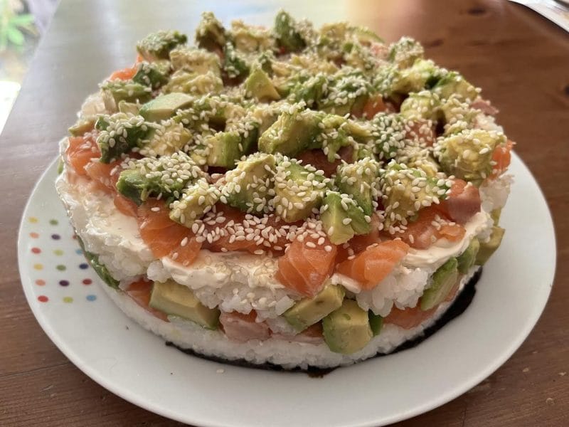 Cliquez pour zoomer ! Sushi cake Thermomix par sylvietc