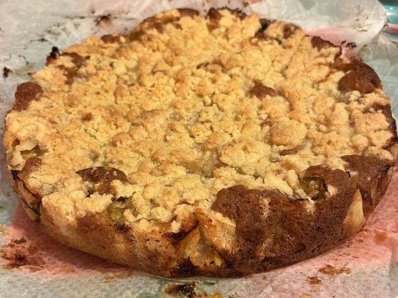 Cliquez pour zoomer ! Crumb cake aux prunes Thermomix par sylvietc