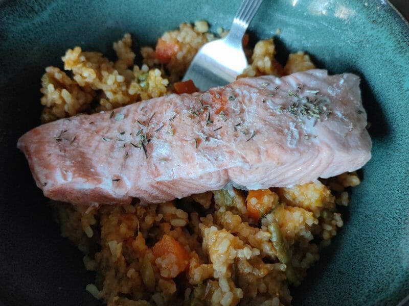 Cliquez pour zoomer ! Riz safrané aux petits légumes Thermomix par magdalena_10