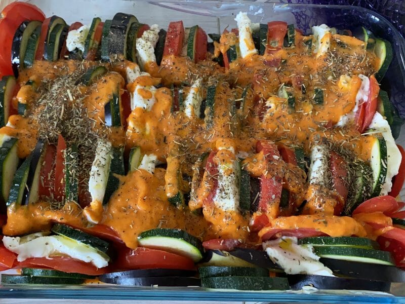 Cliquez pour zoomer ! Tian de légumes et mozarella Thermomix par camille_191