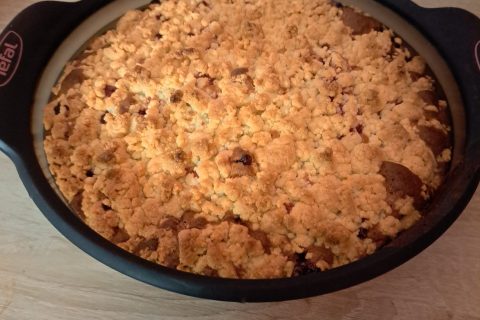 Cliquez pour zoomer ! Crumb cake framboises Thermomix par lauranaa
