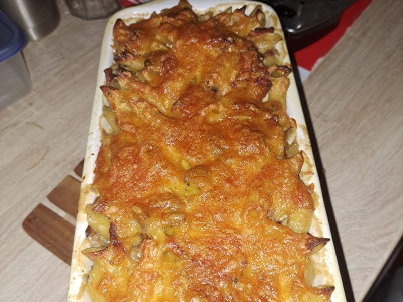 Cliquez pour zoomer ! Gratin de pennes aux champignons Thermomix par lauranaa