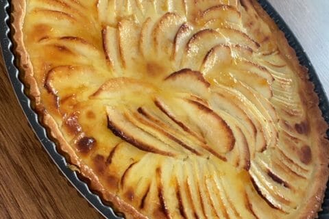Cliquez pour zoomer ! Tarte normande aux pommes Thermomix par che69