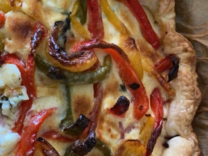 Cliquez pour zoomer ! Quiche poivrons et courgettes Thermomix par tatiana_25