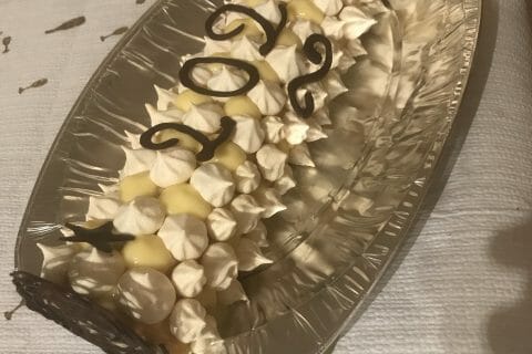 Cliquez pour zoomer ! Bûche au citron meringuée Thermomix par alexandra_cedric