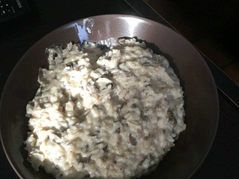 Cliquez pour zoomer ! Risotto poulet et champignons Thermomix par latifa1806