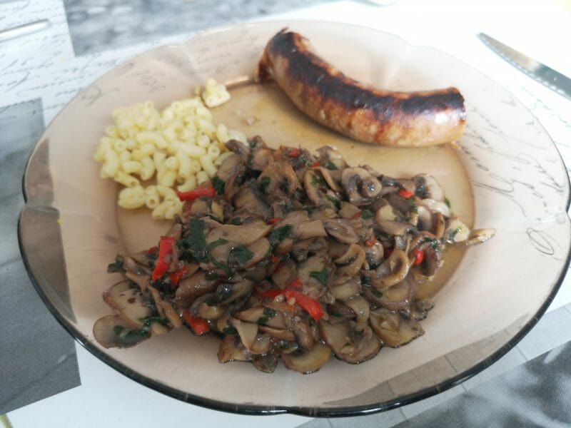 Cliquez pour zoomer ! Champignons à l’ail Thermomix par Nexitine