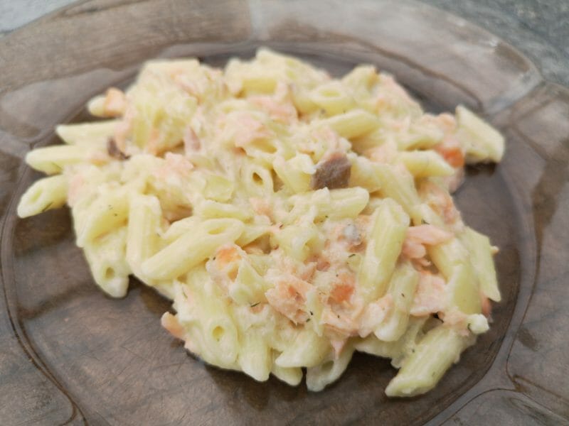 Cliquez pour zoomer ! Spaghettis au saumon fumé Thermomix par Nexitine