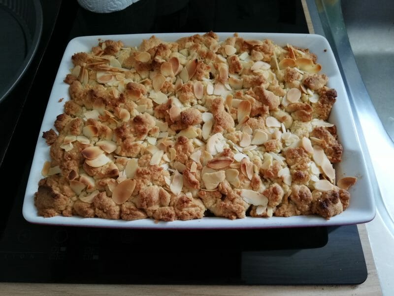 Cliquez pour zoomer ! Cookie-crumble rhubarbe framboises Thermomix par Mimine5644