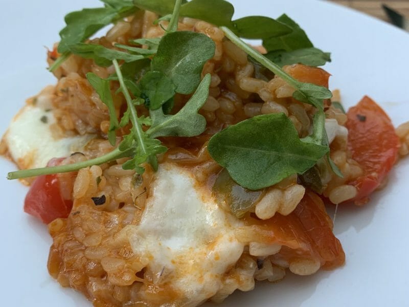 Cliquez pour zoomer ! Gratin de riz façon pizza Thermomix par delisaflo