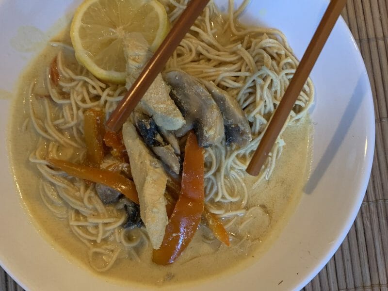 Cliquez pour zoomer ! Ramen thaï au poulet Thermomix par delisaflo