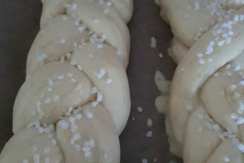 Cliquez pour zoomer ! Brioche tressée à la mie filante Thermomix par karytea