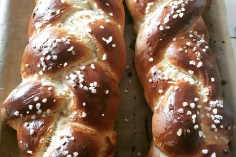 Cliquez pour zoomer ! Brioche tressée à la mie filante Thermomix par karytea