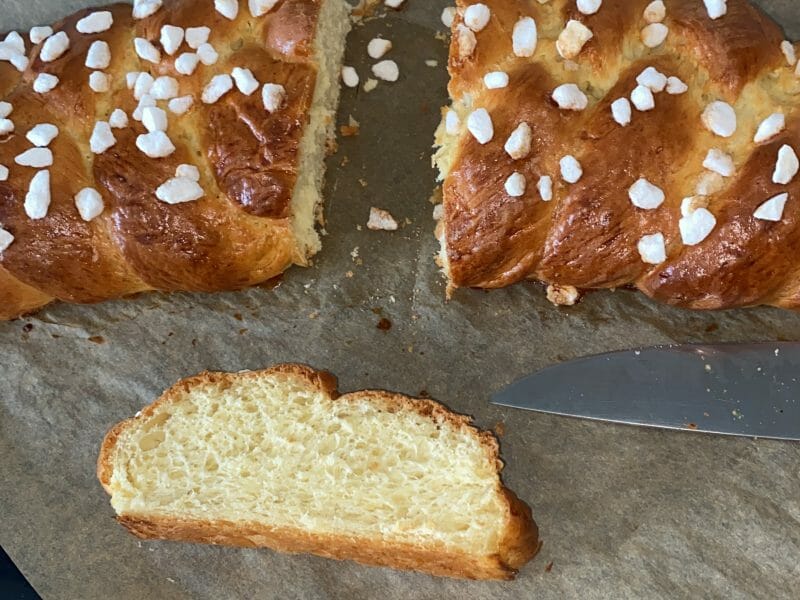 Cliquez pour zoomer ! Brioche tressée à la mie filante Thermomix par Fadwa