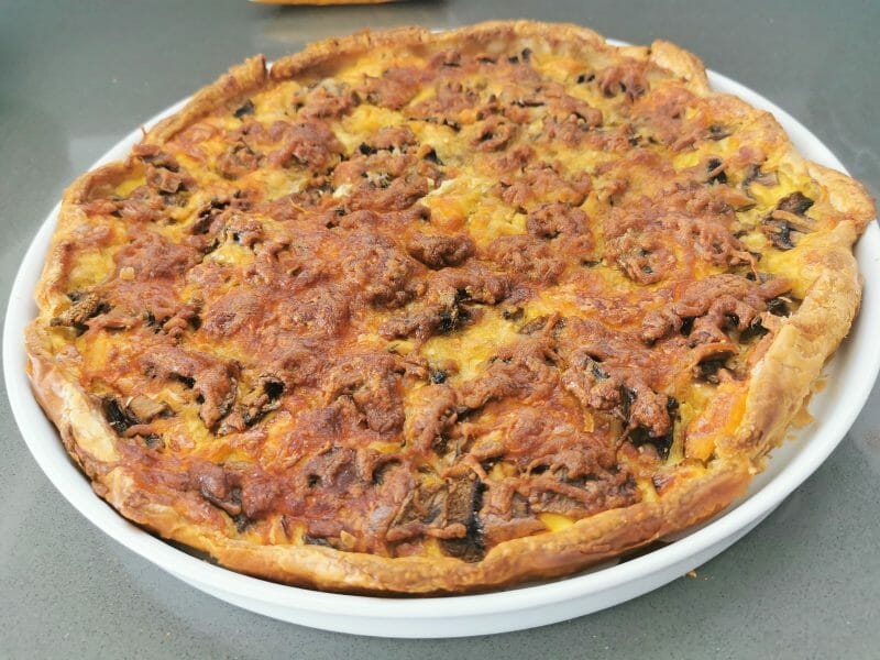 Cliquez pour zoomer ! Tarte au poulet et champignons Thermomix par Emilie