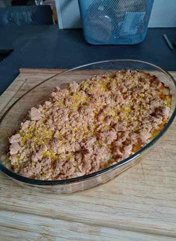 Cliquez pour zoomer ! Crumble de saumon et poireaux Thermomix par marine3617