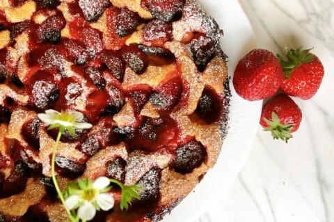 Cliquez pour zoomer ! Gâteau aux fraises Thermomix par Gâteaux et p’tits plats de Gio