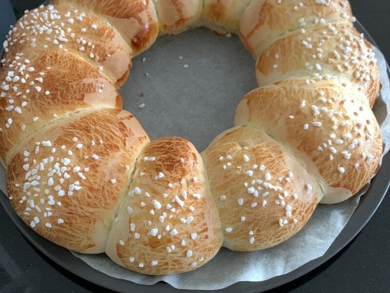Cliquez pour zoomer ! Brioche tressée à la mie filante Thermomix par eleonore75