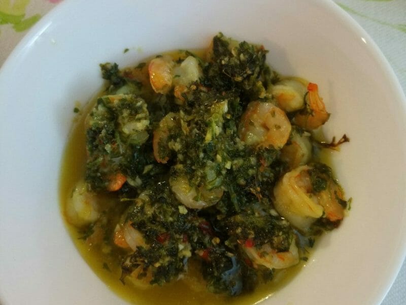 Cliquez pour zoomer ! Crevettes à l’ail Thermomix par coquillette