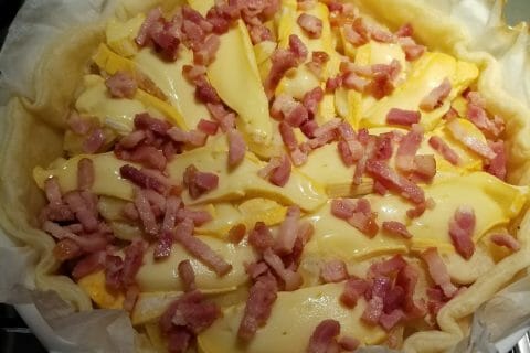 Cliquez pour zoomer ! Tarte aux pommes de terre et lardons Thermomix par coquillette