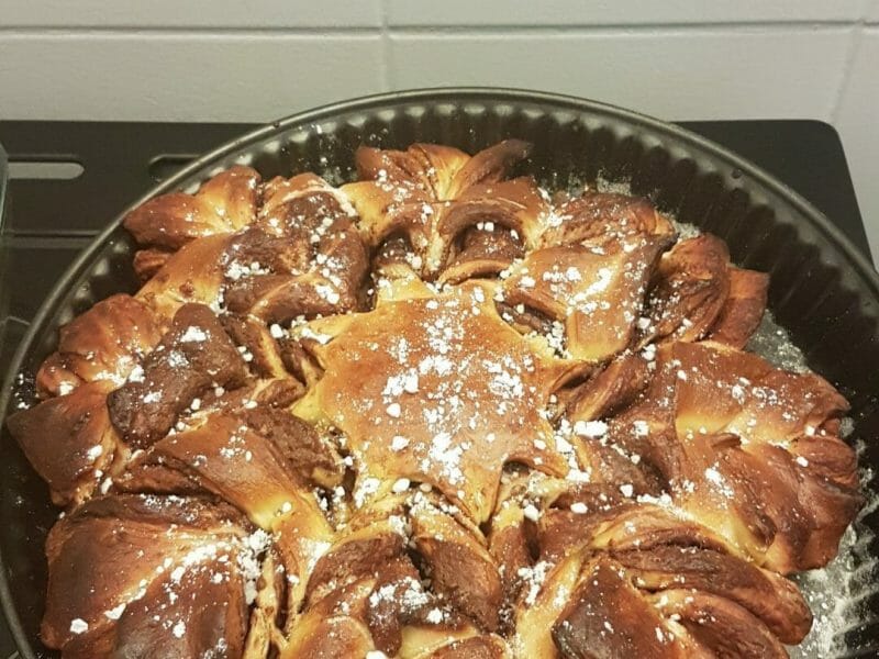 Cliquez pour zoomer ! Brioche étoilée au Nutella Thermomix par mln.florine