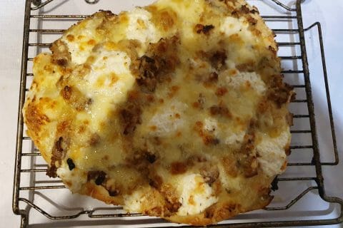 Cliquez pour zoomer ! Fougasse chèvre et lardons Thermomix par nathalie_238