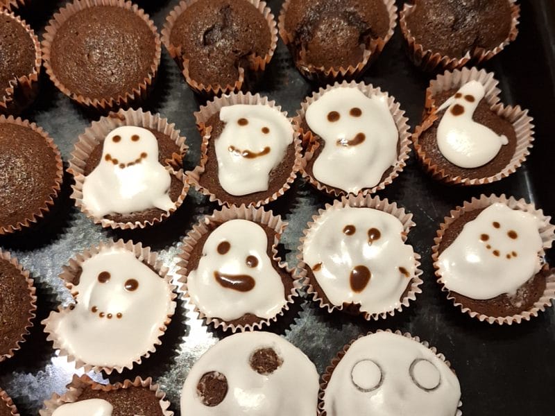 Cupcakes momie Thermomix par loukette